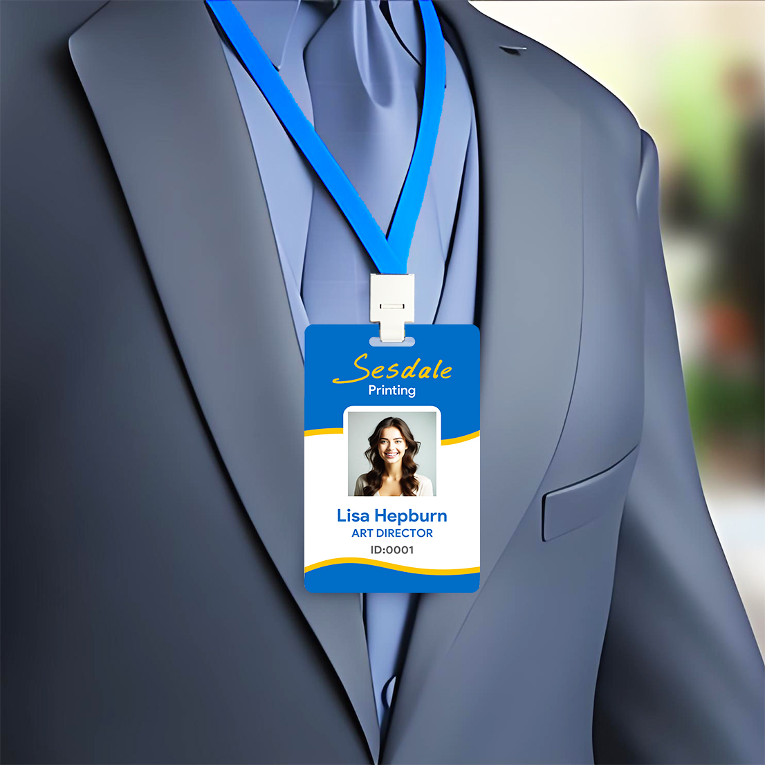 Photography Names - Crachá de Identificação Personalizado para Funcionários,